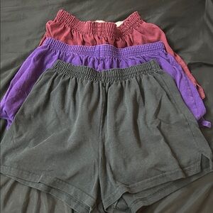 BCG Women's Athletic Shorts - Black, Purple, Burgundy